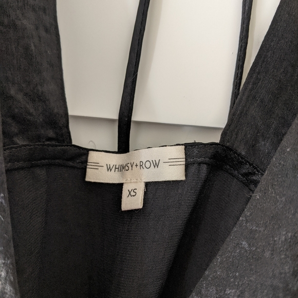 XS WHIMSY & ROW BLACK LOLA WRAP DRESS✨ - Picture 5 of 8